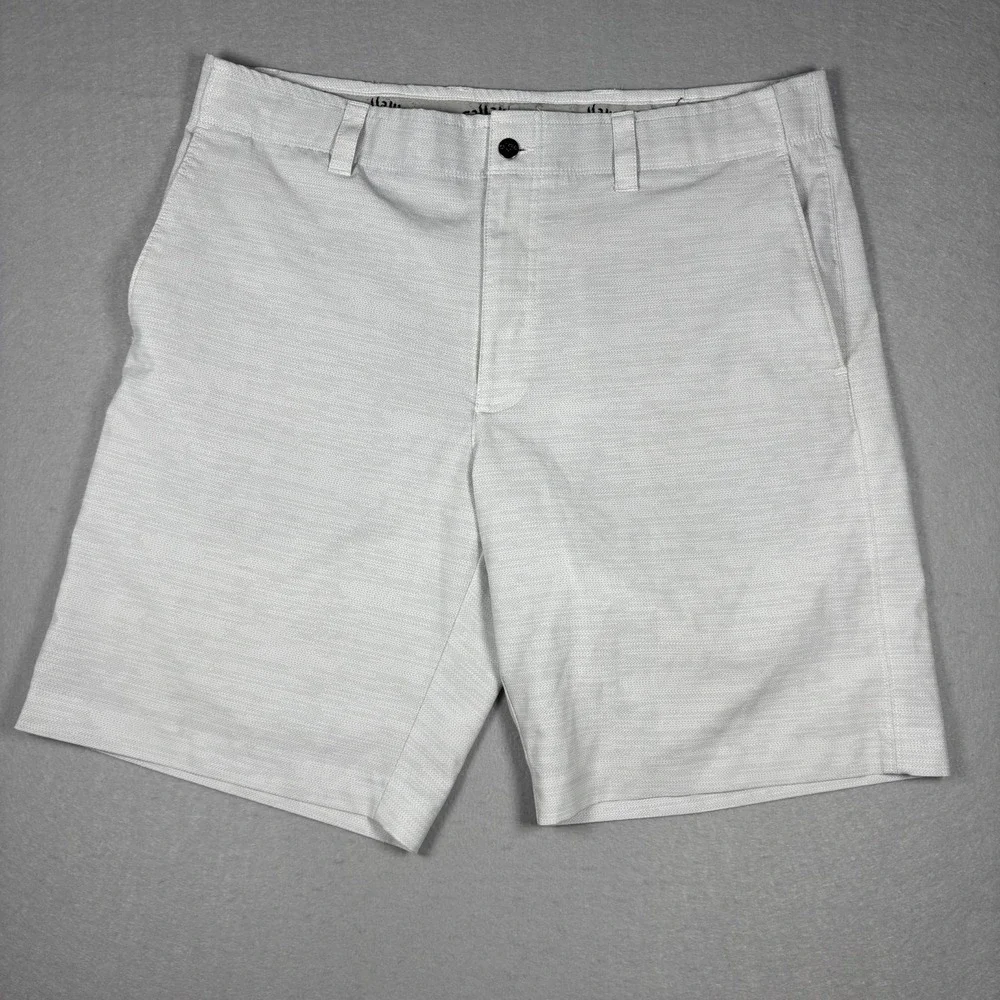 Lot of 2 Callaway Mens Golf Shorts 36 Blue/White Performance Stretch Flat‎ Front